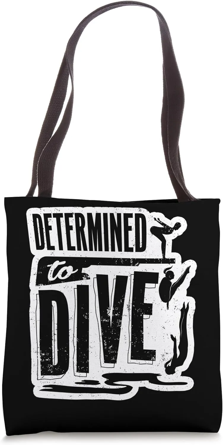 Springboard Diving Platform Diver Springboard Divers Tote Bag