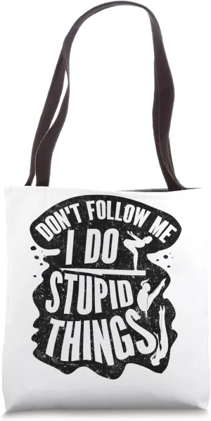Springboard Diving Platform Diving Springboard Diver Tote Bag