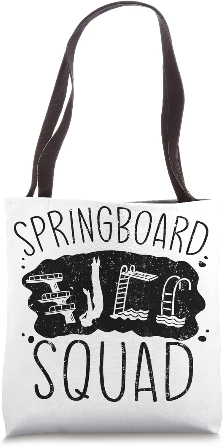 Springboard Diving Squad Platform Diving Springboard Diver Tote Bag