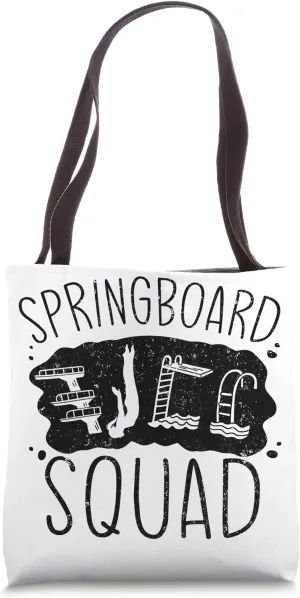 Springboard Diving Squad Platform Diving Springboard Diver Tote Bag