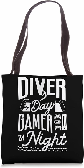 Springboard Diver Platform Diving Springboard Diving Gamer Tote Bag