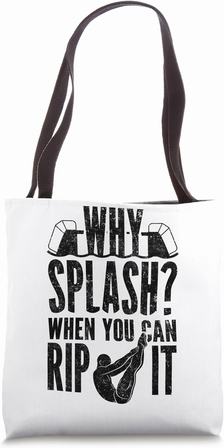 Springboard Diver Platform Diving Springboard Diving Quote Tote Bag