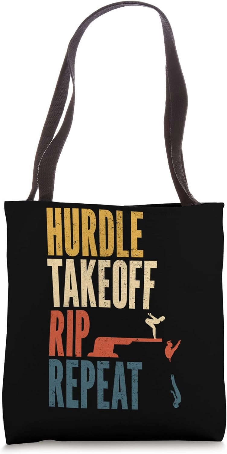 Springboard Diver Platform Diving Springboard Diving Tote Bag