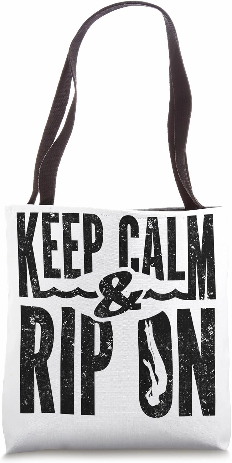 Springboard Diving Board Diving Springboard Diver Keep Calm Tote Bag