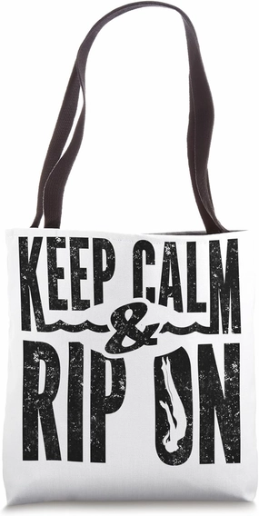 Springboard Diving Board Diving Springboard Diver Keep Calm Tote Bag
