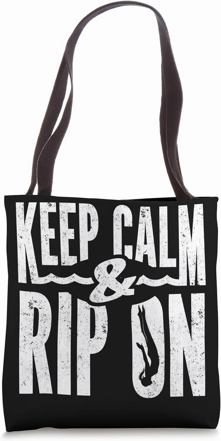 Springboard Diving Board Diving Springboard Diver Keep Calm Tote Bag
