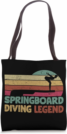 Springboard Diving Platform Diver Springboard Diving Legend Tote Bag