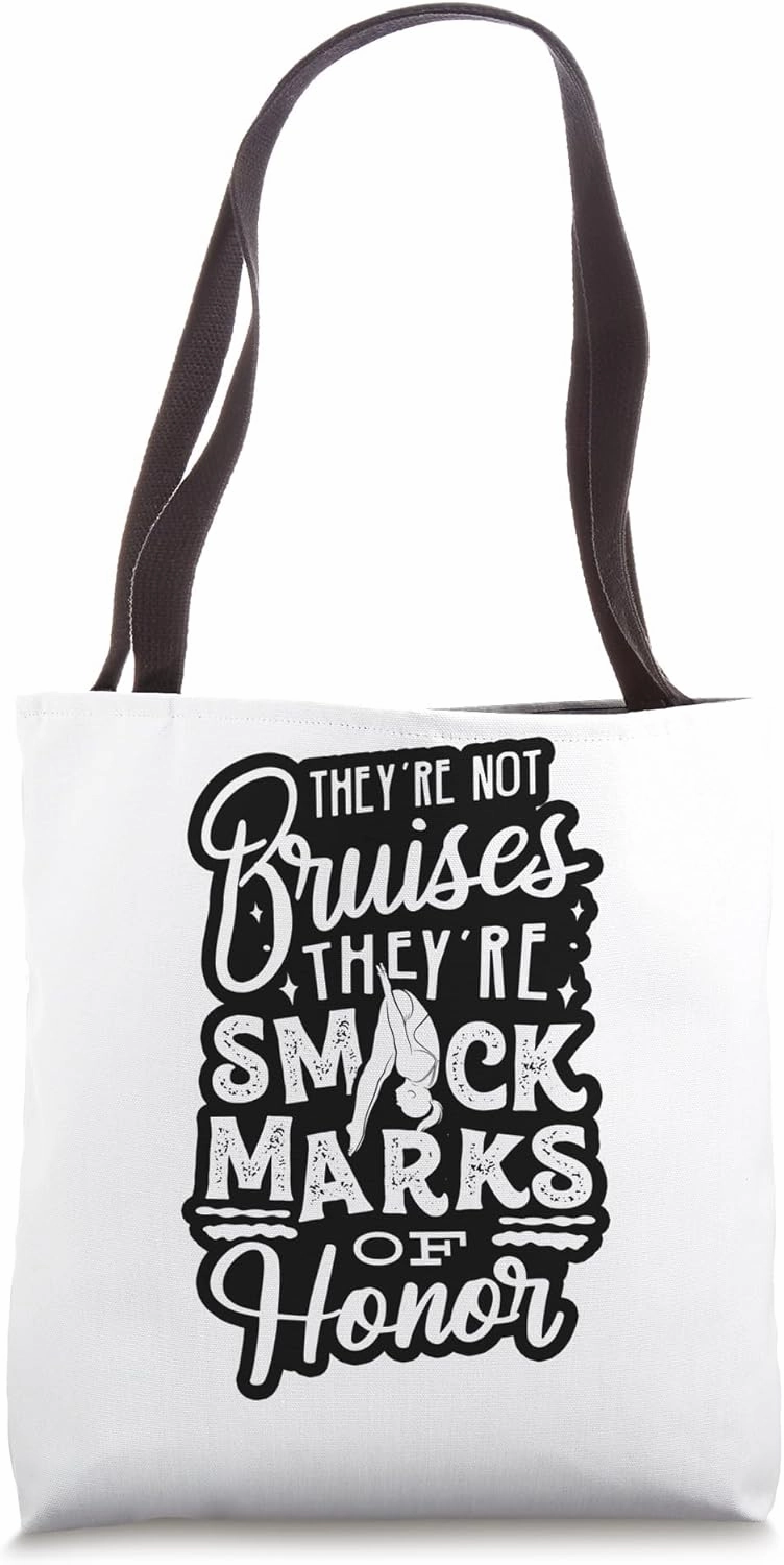 Springboard Diving Platform Diver Tote Bag