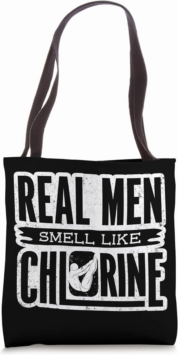 Springboard Diving Platform Diving Springboard Diver Pun Tote Bag