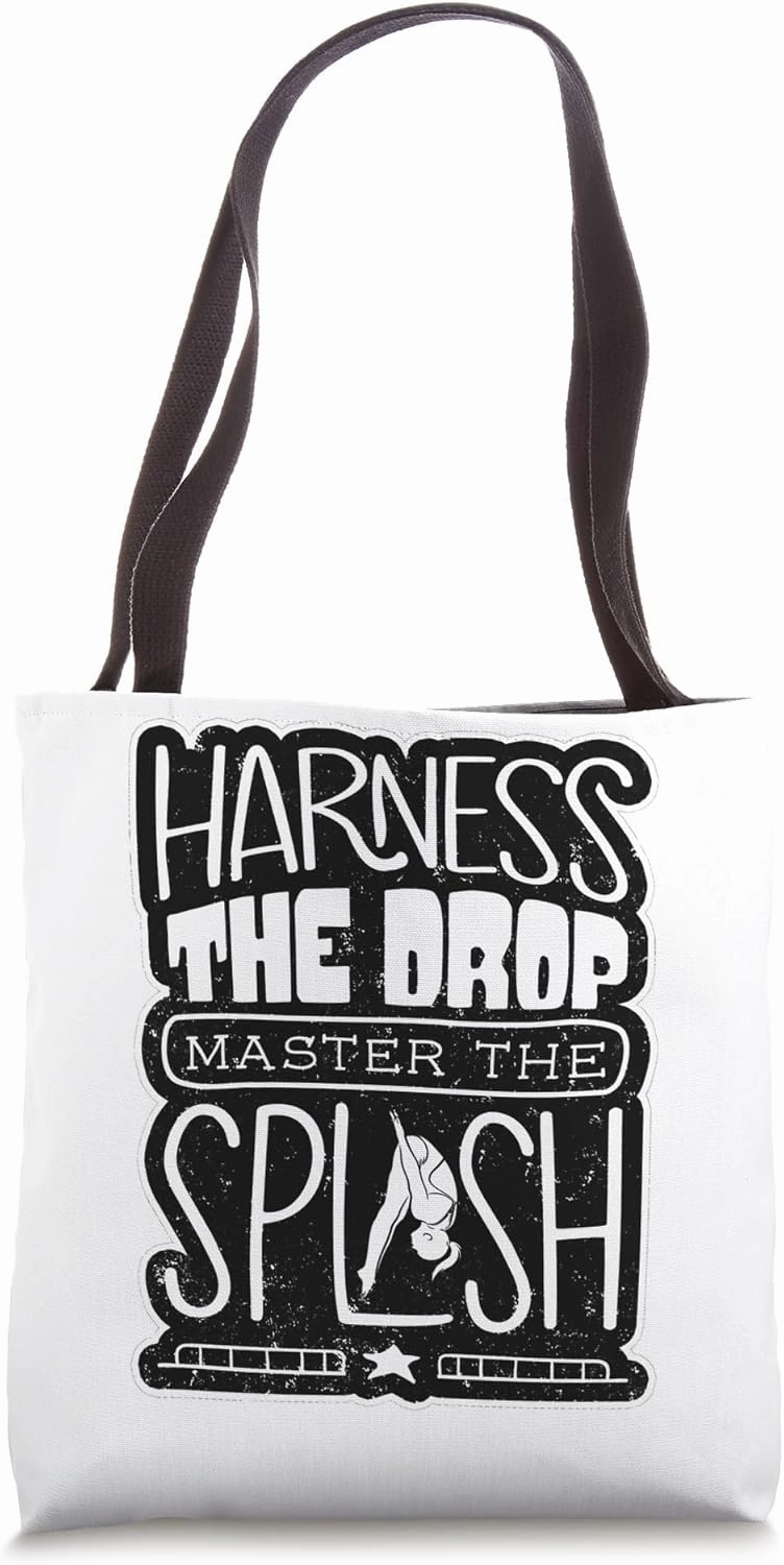 Springboard Diving Platform Diving Springboard Diver Tote Bag