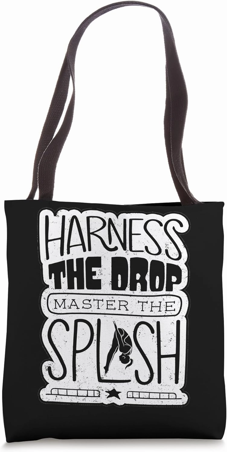 Springboard Diving Platform Diving Springboard Diver Tote Bag