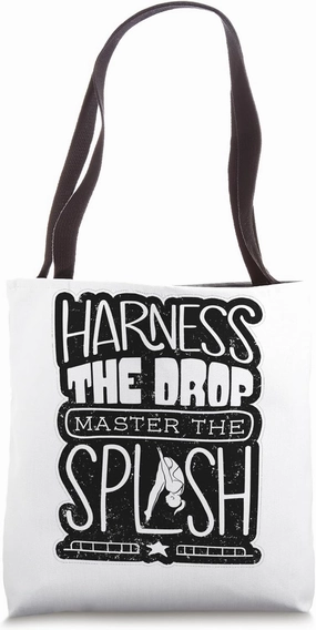 Springboard Diving Platform Diving Springboard Diver Tote Bag