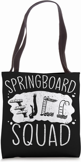 Springboard Diving Squad Platform Diving Springboard Diver Tote Bag