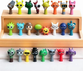 Sprunki Figures 24PCS - Colorful Mystery Animal Action Figurines Set for Kids, Perfect for Christmas Birthday Party Favors, Classroom Rewards, Collectible Toys