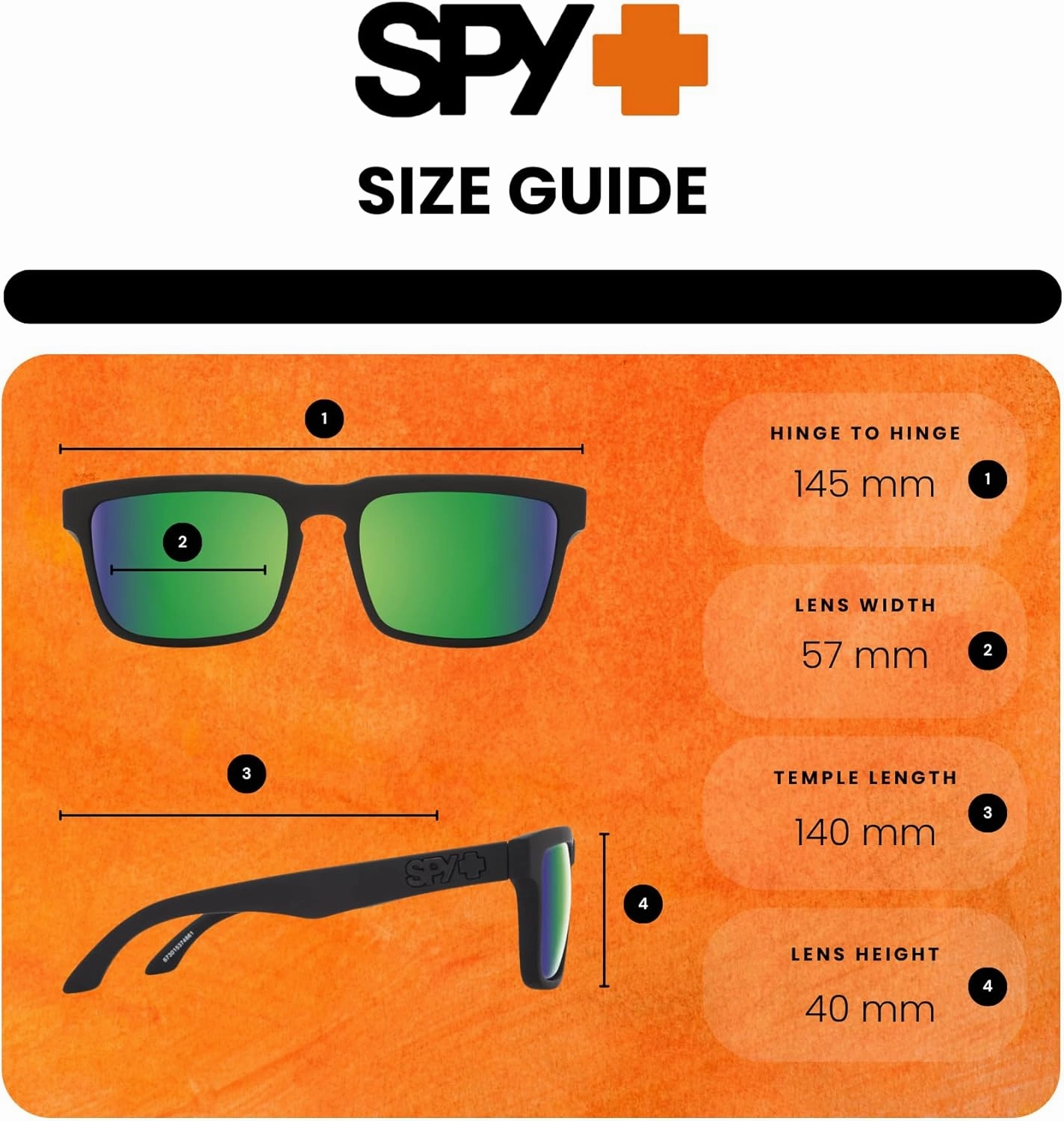 SPY Helm Square Sunglasses for Men for Women   BUNDLE With Designer iWear Eyewear Kit