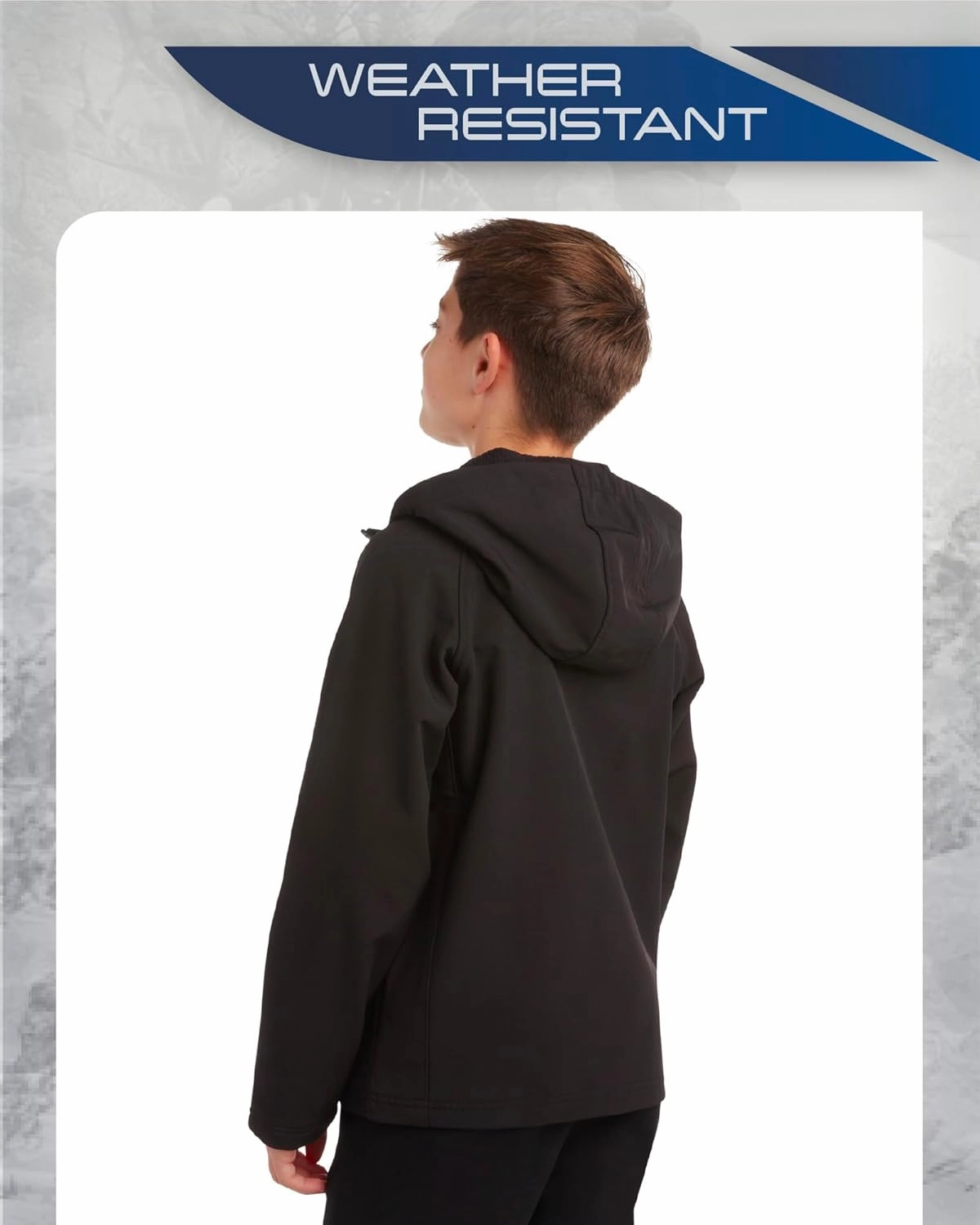 Spyder Boys' Soft Shell Jacket - Lightweight Fleece Lined Water and Wind Resistant Windbreaker Jacket for Boys (Sizes: 8-20)