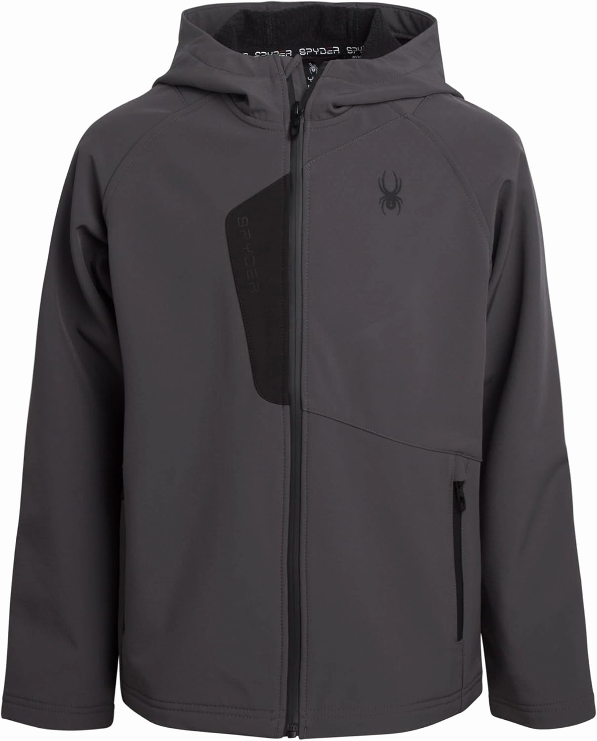 Spyder Boys' Soft Shell Jacket - Lightweight Fleece Lined Water and Wind Resistant Windbreaker Jacket for Boys (Sizes: 8-20)