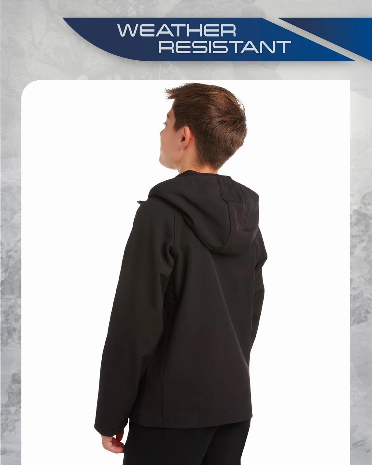 Spyder Boys' Soft Shell Jacket - Lightweight Fleece Lined Water and Wind Resistant Windbreaker Jacket for Boys (Sizes: 8-20)
