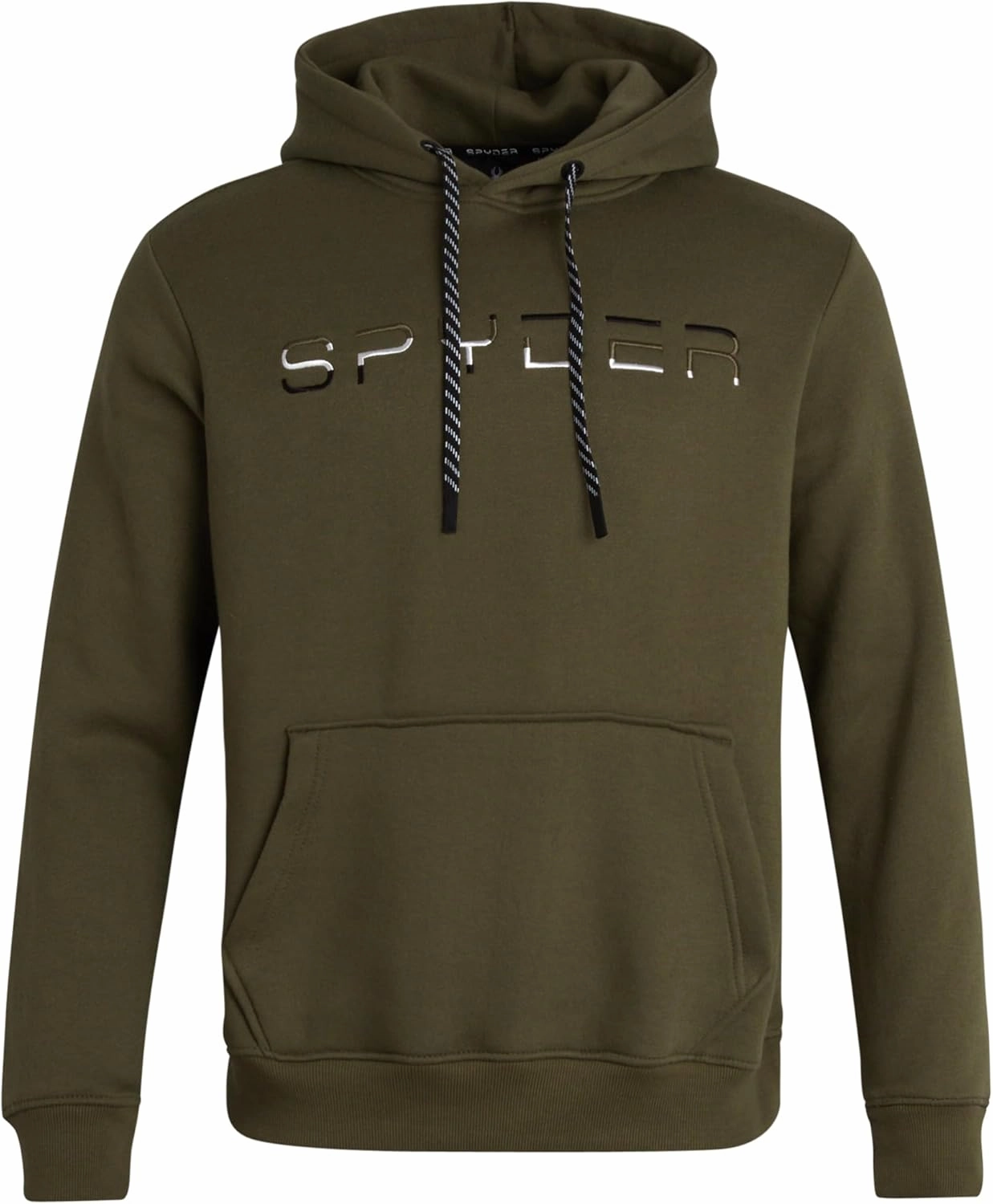 Spyder Men's Active Hoodie Sweatshirt - Athletic Performance Fleece Workout Long Sleeve Pullover Hoodie for Men (Size: S-XXL)