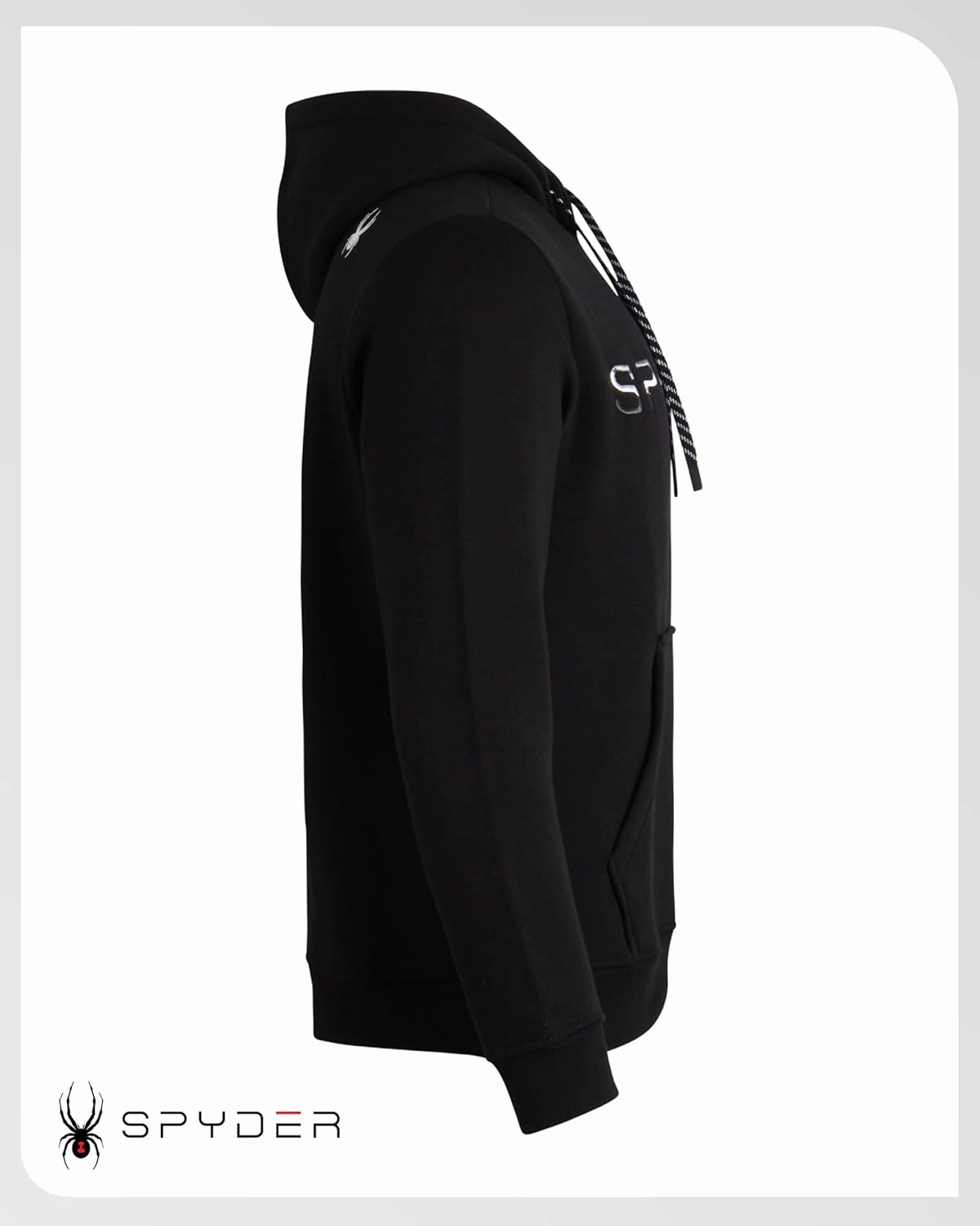 Spyder Men's Active Hoodie Sweatshirt - Athletic Performance Fleece Workout Long Sleeve Pullover Hoodie for Men (Size: S-XXL)