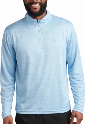 Spyder Men's Active Quarter Zip Sweatshirt - 2-Way Stretch UPF 30  Moisture Wicking Mock Neck Pullover (Sizes: S-XL)