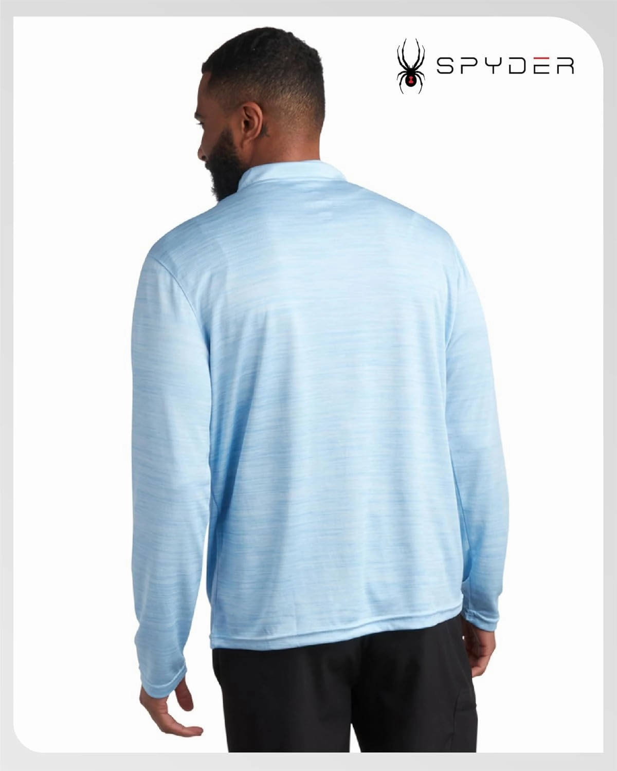 Spyder Men's Active Quarter Zip Sweatshirt - 2-Way Stretch UPF 30  Moisture Wicking Mock Neck Pullover (Sizes: S-XL)