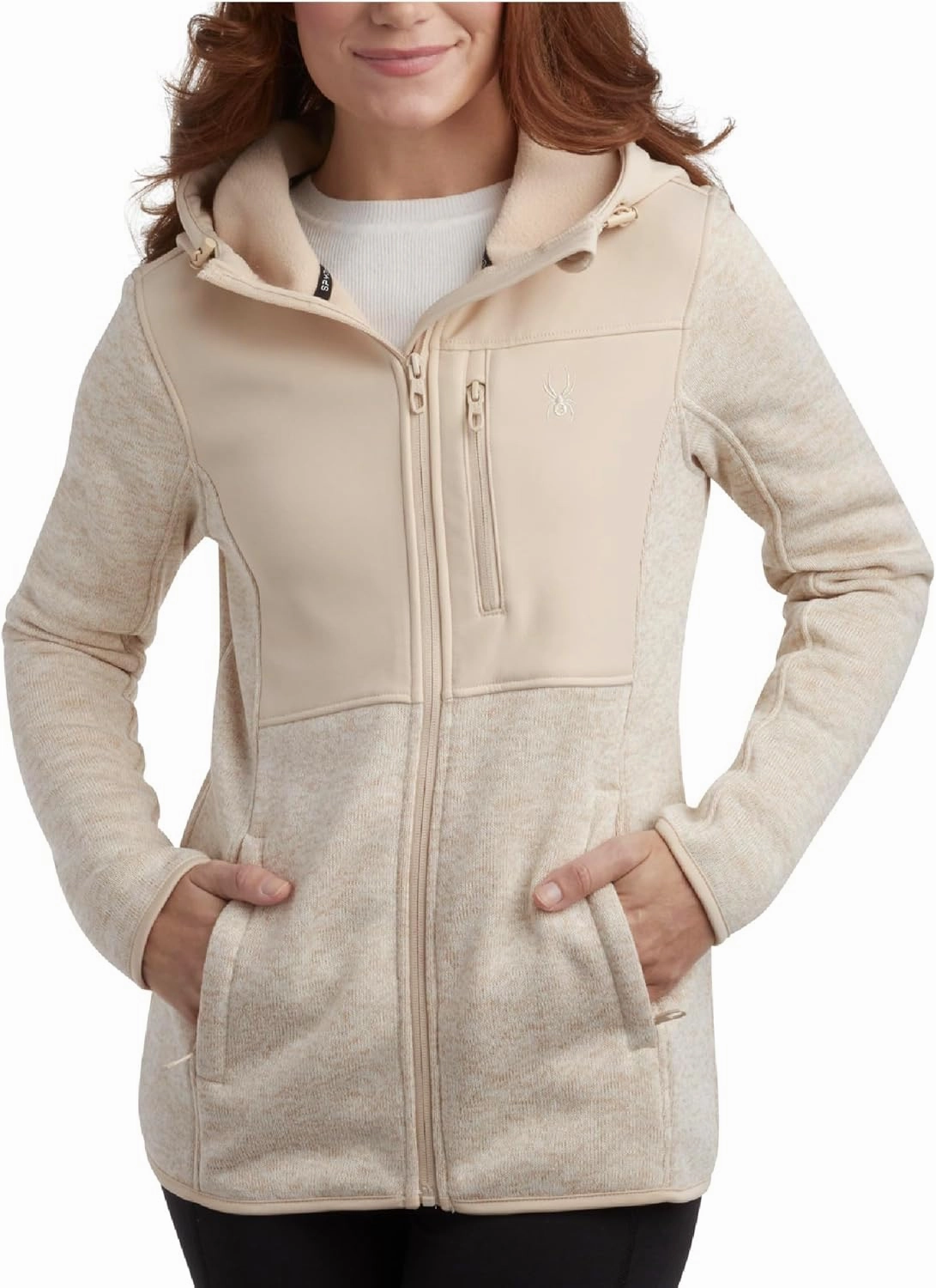 Spyder Women's Softshell Jacket - Bonded Micro-Fleece Lightweight Jacket Women - Full Zip Up Hooded Jackets for Women (S-XL)