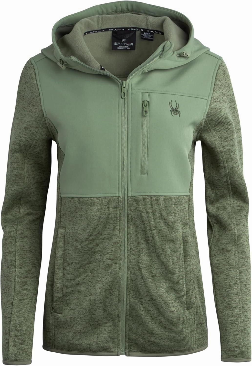 Spyder Women's Softshell Jacket - Bonded Micro-Fleece Lightweight Jacket Women - Full Zip Up Hooded Jackets for Women (S-XL)