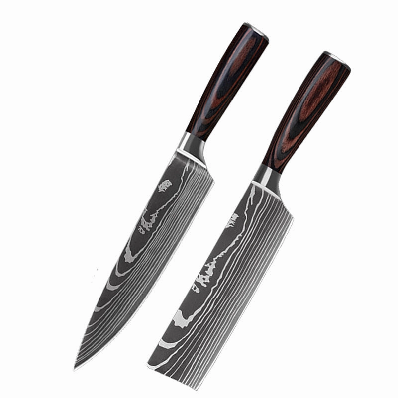 Stainless Steel Chef's Knife Set – 6/8/10 Pieces