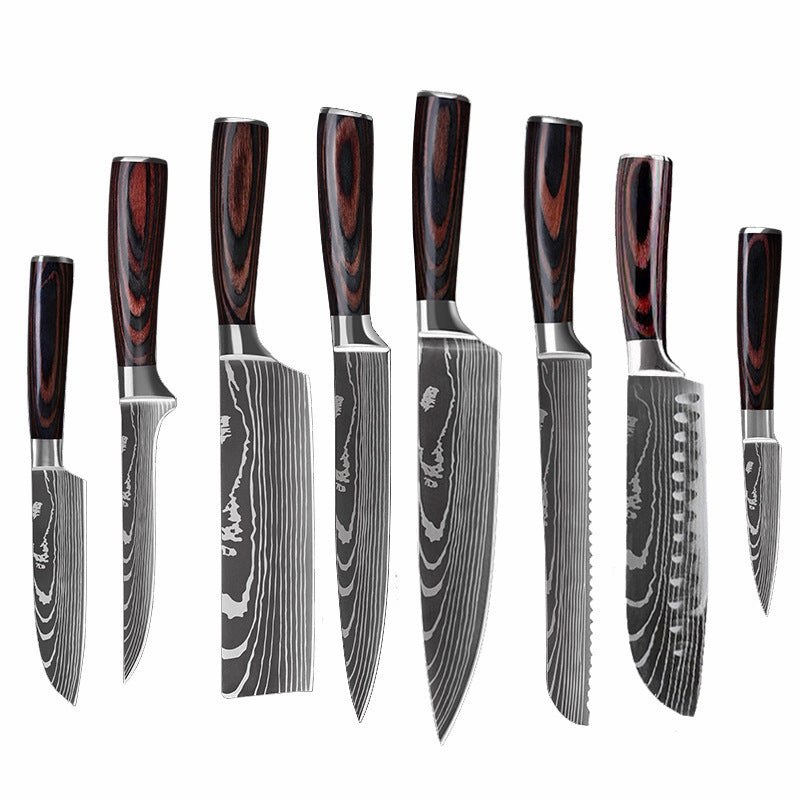 Stainless Steel Chef's Knife Set – 6/8/10 Pieces
