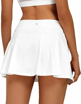 Stelle Women Tennis Skirt Golf Skorts Athletic High Waisted with Pockets Inner Shorts Sport Workout Pleated Pickleball