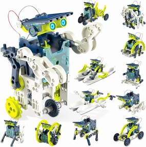 STEM 12-in-1 Science Kits for Kids, STEM Solar Power Robots Moms Gift for 8-12 8-10 Years Old Boy Toys for 8 9 10 12 13 Year Old Birthday Gifts Mothers Day Science Engineering Building Project
