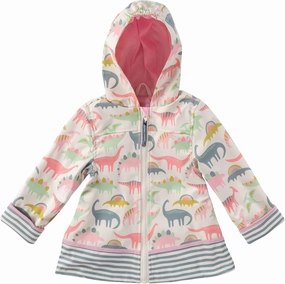 Stephen Joseph Kids Raincoat, Pink Dino, 4T (SJ8601)