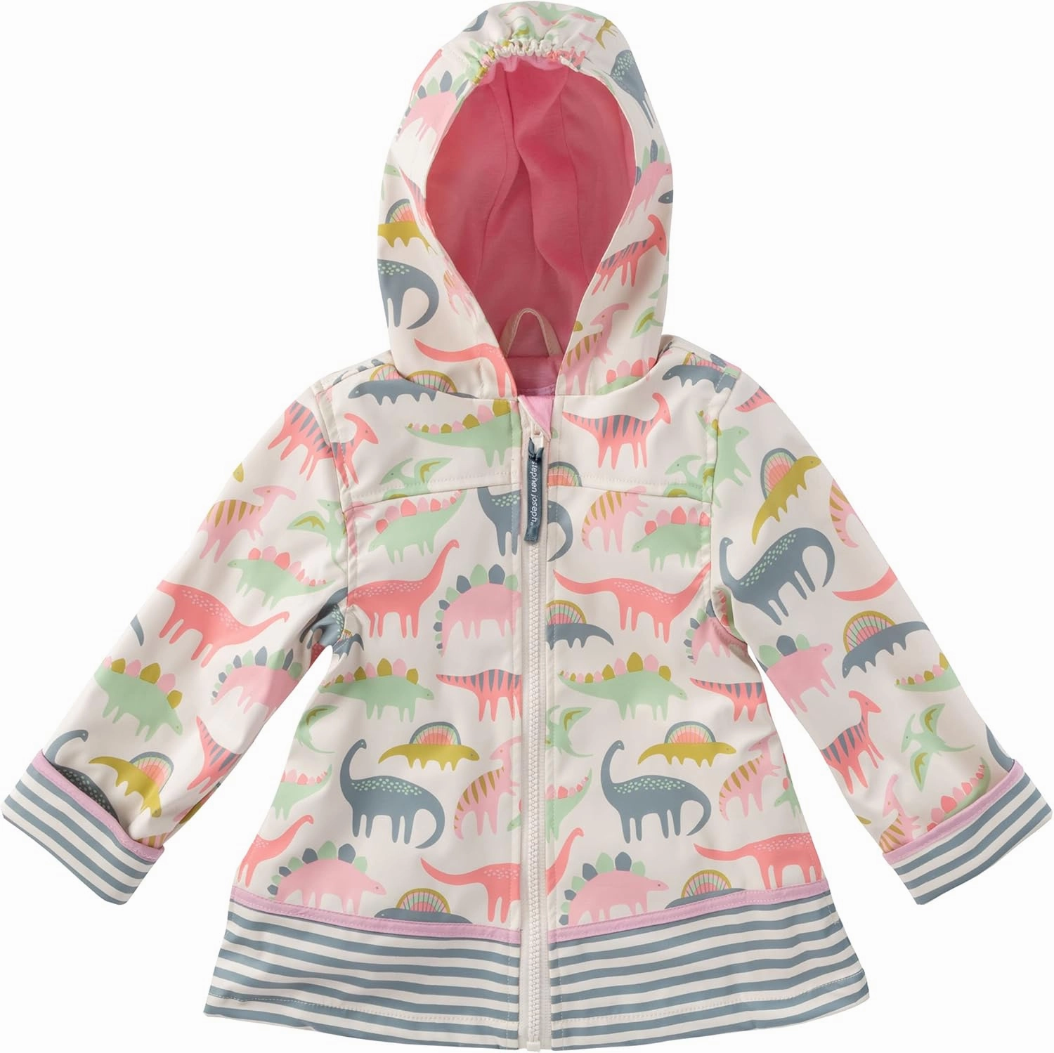 Stephen Joseph Kids Raincoat, Pink Dino, 4T (SJ8601)