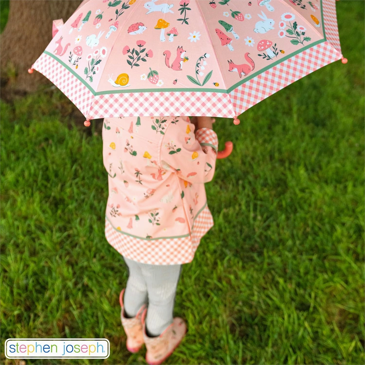 Stephen Joseph Kids Raincoat, Pink Dino, 4T (SJ8601)