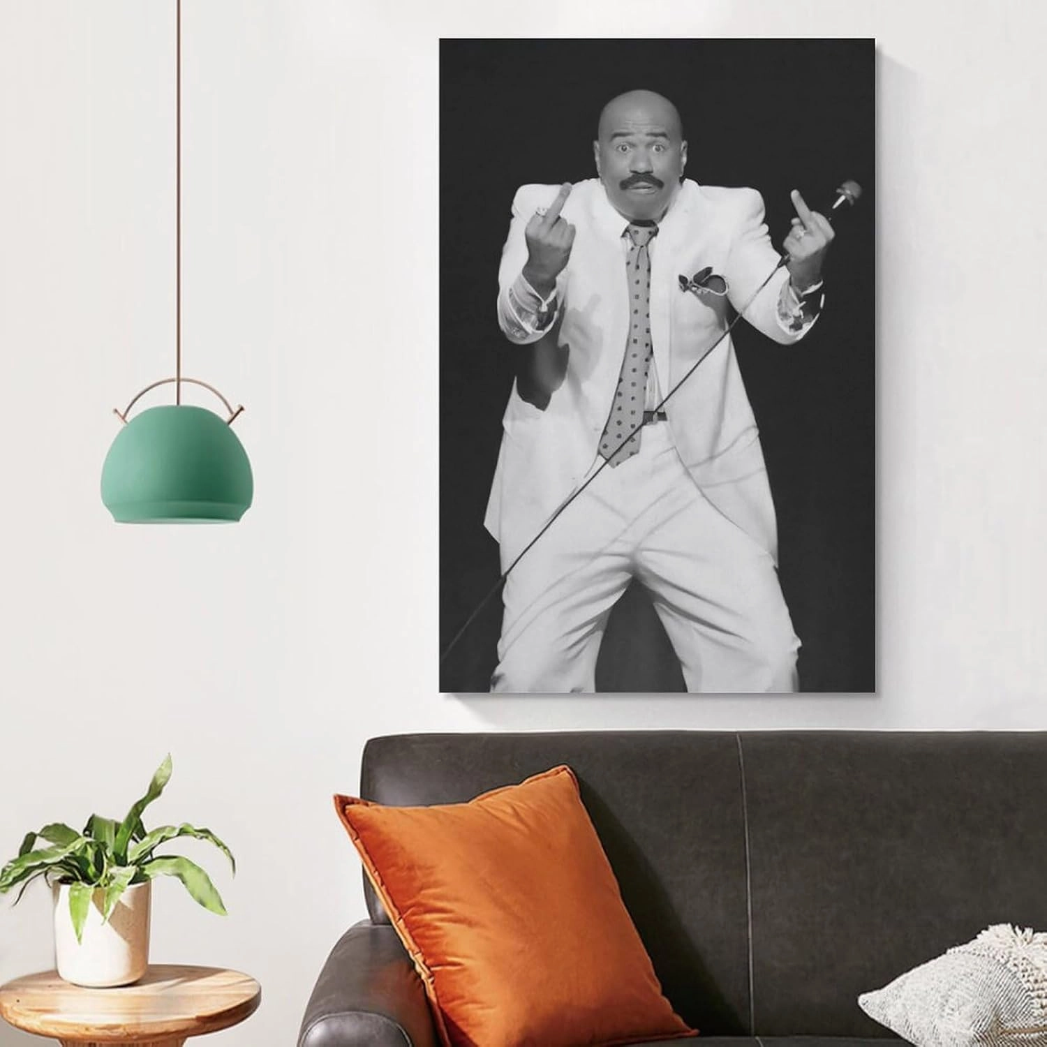 Steve Harvey American Television Host Actor Portrait Canvas Wall Art Poster For Room Aesthetic And Decor Poster For Bedroom Bathroom Living Room Office Kitchen Decor Unframe-Poster12x18inch(30x45cm)