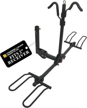 Stromberg Carlson Bike Carrier, Hitch Mount Bike Rack for Car, SUV, RV, Motorhome, Travel Trailer, 2-Bike Capacity, 2-Inch Receiver, BC-202 Model