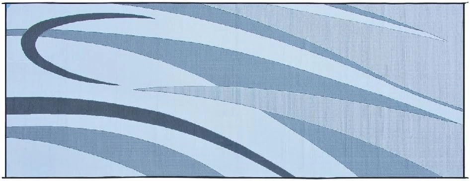 Stylish Camping Ming's Mark 142.153 GC1 Black/Silver 8' x 20' Graphic Mat