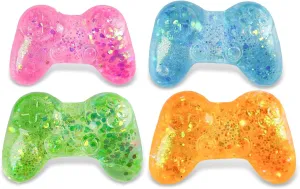 Sugar Ball Stress Relief Squeeze Toys - Fun Sensory Fidget Toys Perfect Party Favors, Gifts, and Relaxation Toys for Kids and Adults (4 Set Game Controller)