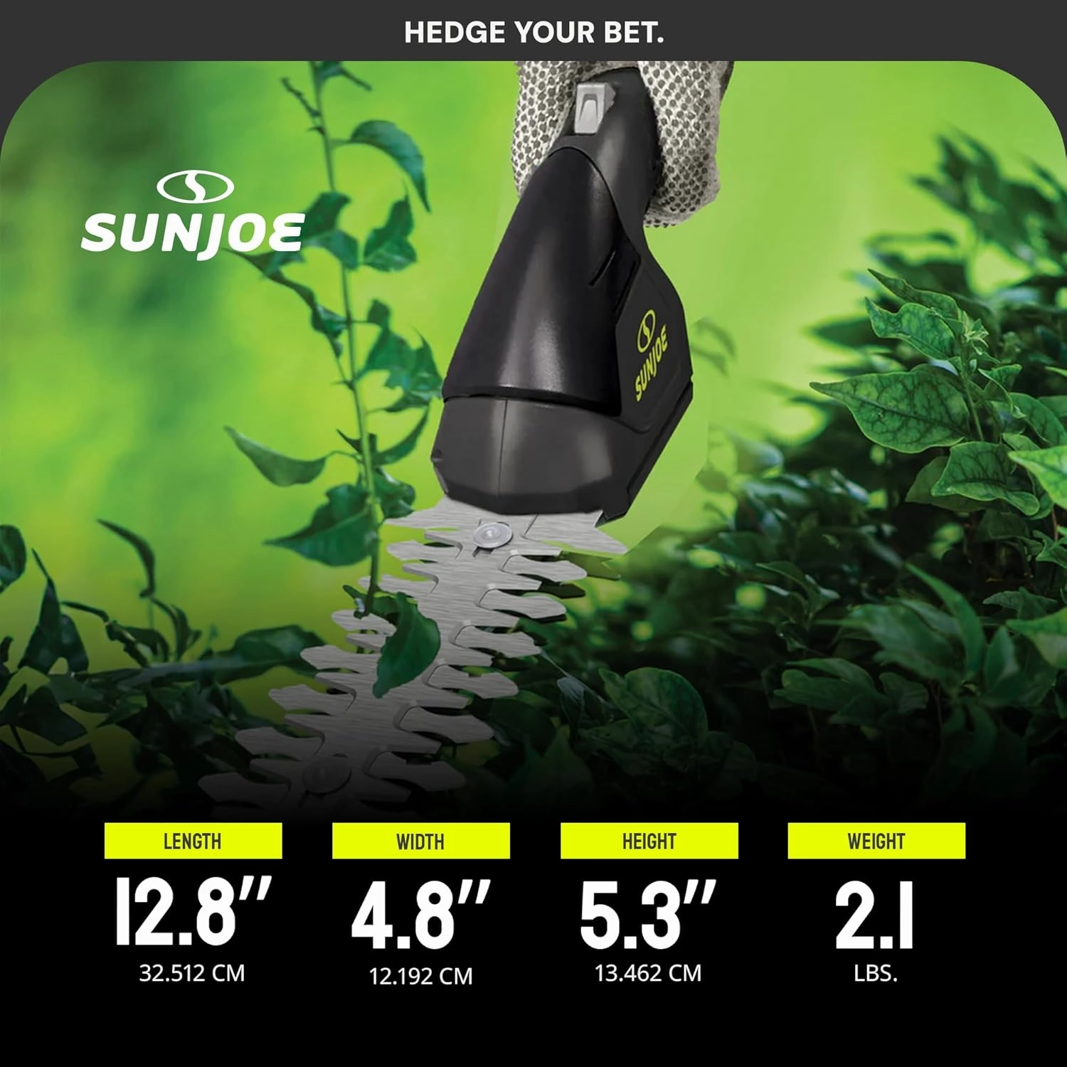 Sun Joe HJ604C 7.2-Volt Cordless Grass Shears and Trimmer, Charger and Battery Included