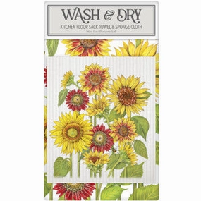 Sunflower Wash And Dry Towel Set