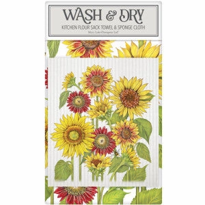Sunflower Wash And Dry Towel Set