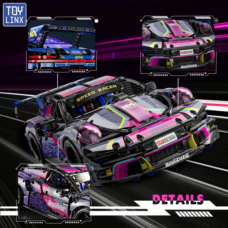 Super Racing Building Blocks Set Famous Sports Car Model Kits Technical Bricks Adult Children Toys Birthday Easter Gifts