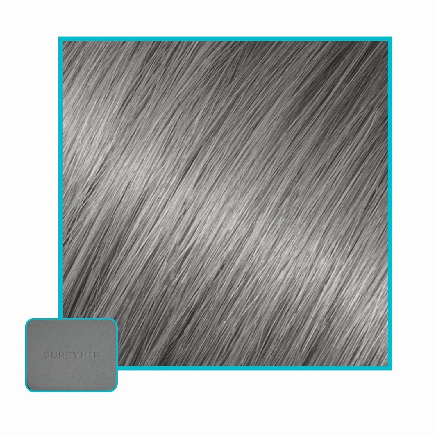 SURETHIK 4-in-1 Premium Hairline Powder Kit - Conceal Thinning Hair, Root Touch-Up, Highlight Refresher & Eyebrow Enhancer for Men and Women (Grey)