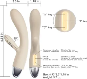 SVAKOM Lorna Touch Sensor Rabbit Vibrator G-Spot Clitoral Stimulators for Women