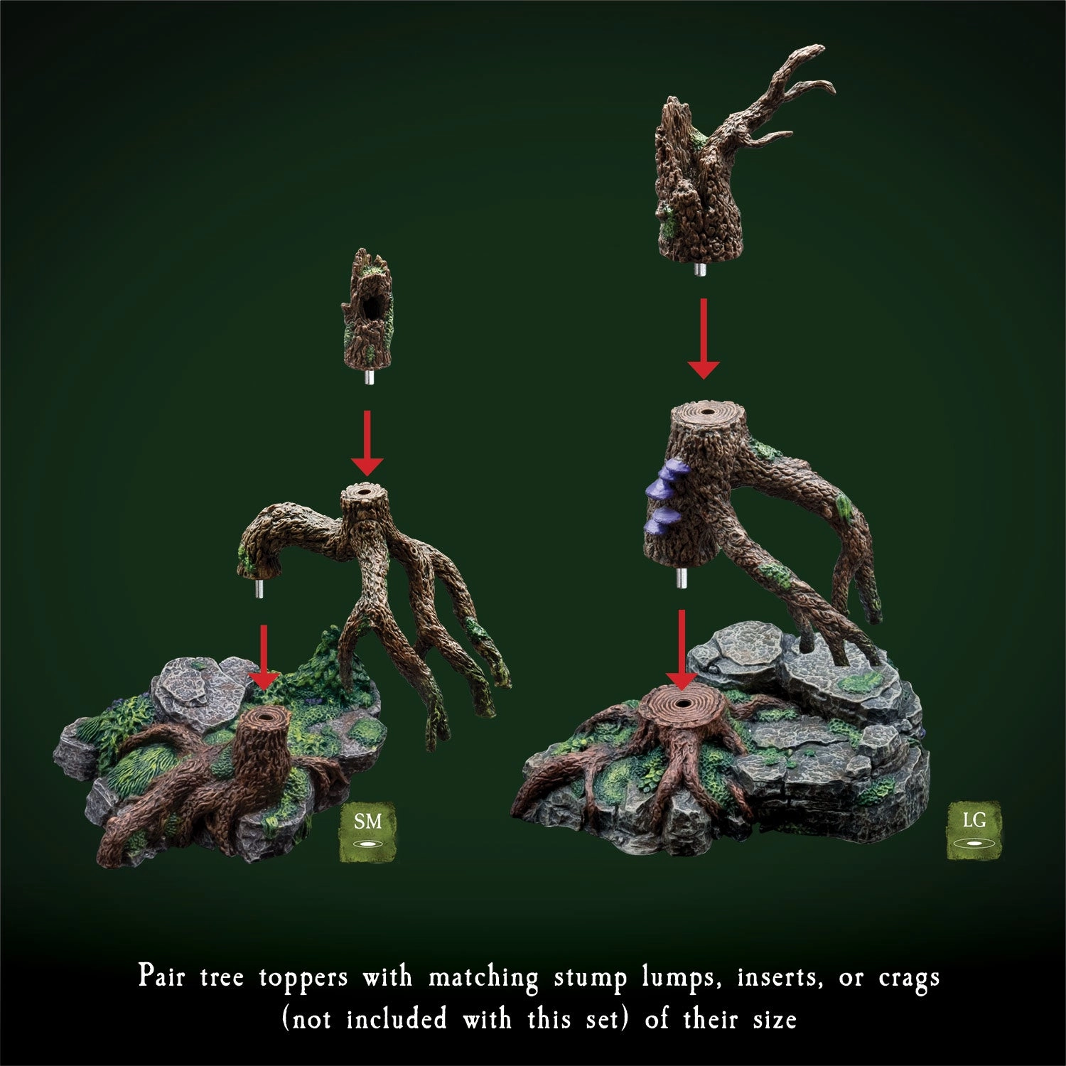 Swamp Stump Lumps (Painted)