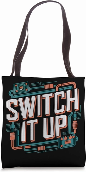 Switch It Up Circuit Board Style Network Engineer Tote Bag