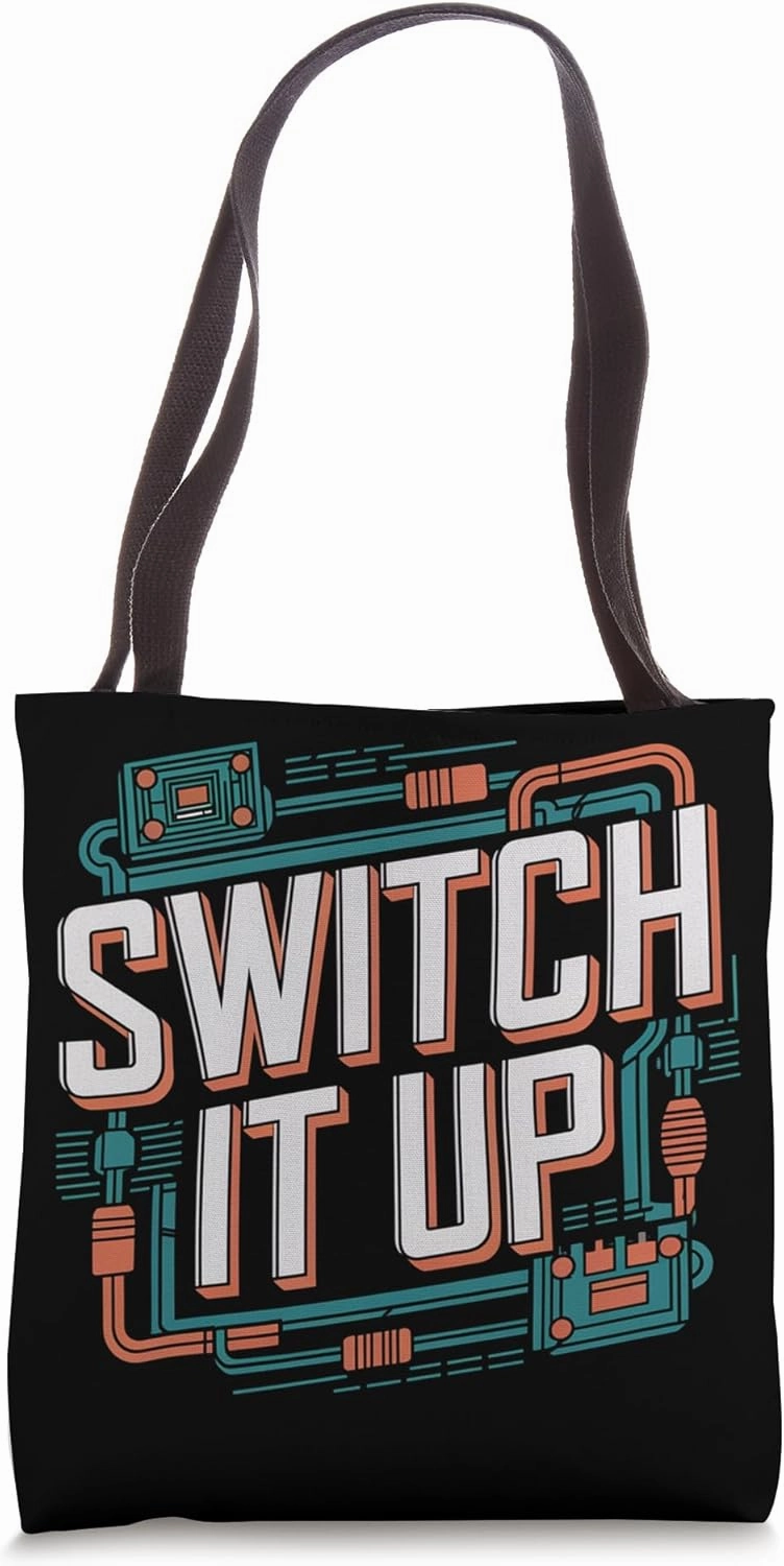 Switch It Up Circuit Board Style Network Engineer Tote Bag