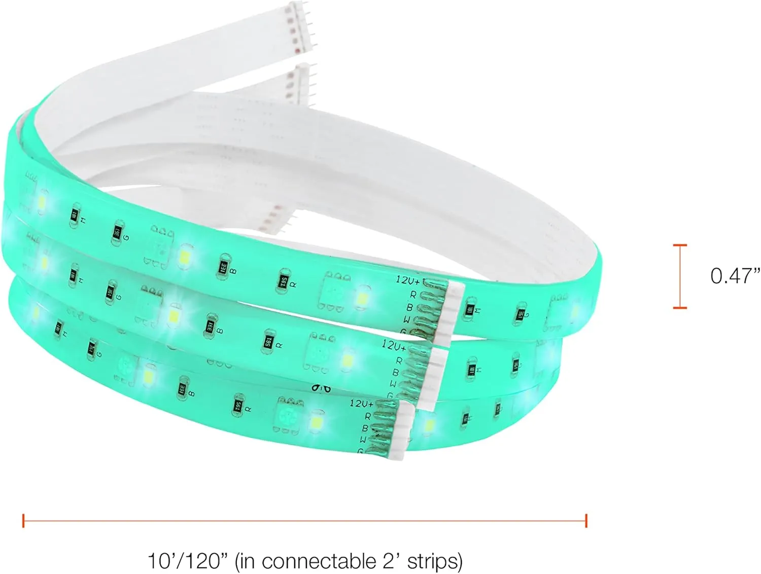 SYLVANIA LED Remote Control Mosaic Flexible Light Strip Starter Kit, 16 Color Options, Dimmable, 10 Feet - 1 Pack (65482)