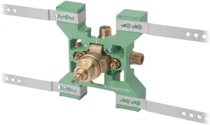 Symmons 261XBRBODY Temptrol Brass Pressure-Balancing Shower Valve with Service Stops and Rapid Install Bracket